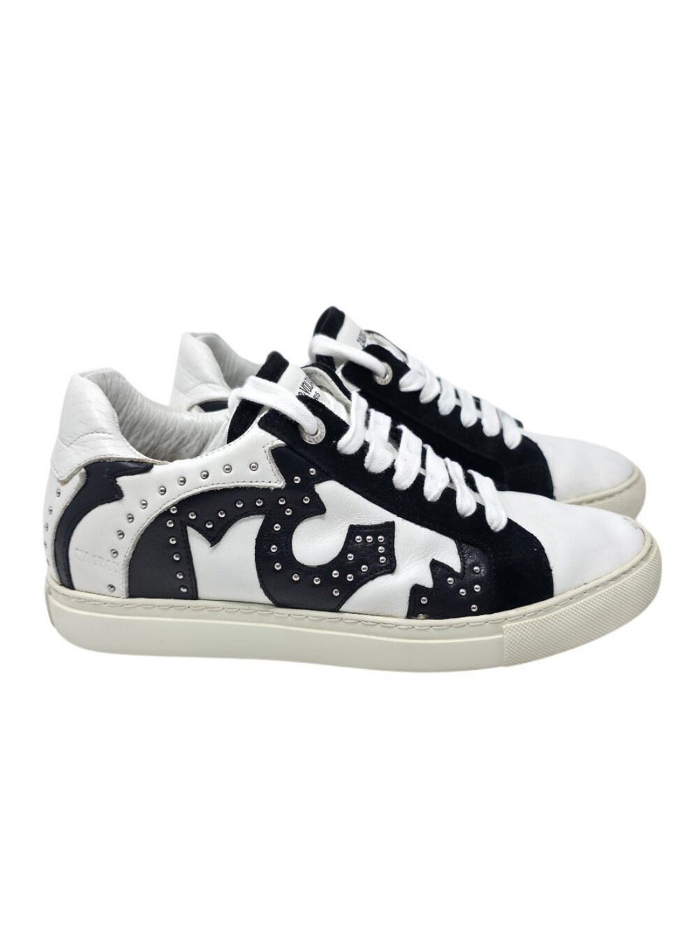Zadig & Voltaire ZV1747 Studded Leather Sneakers WOMEN  EU 40